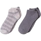 Barefoot Dreams Womens Cozychic Heathered Stripe Ankle Sock Set