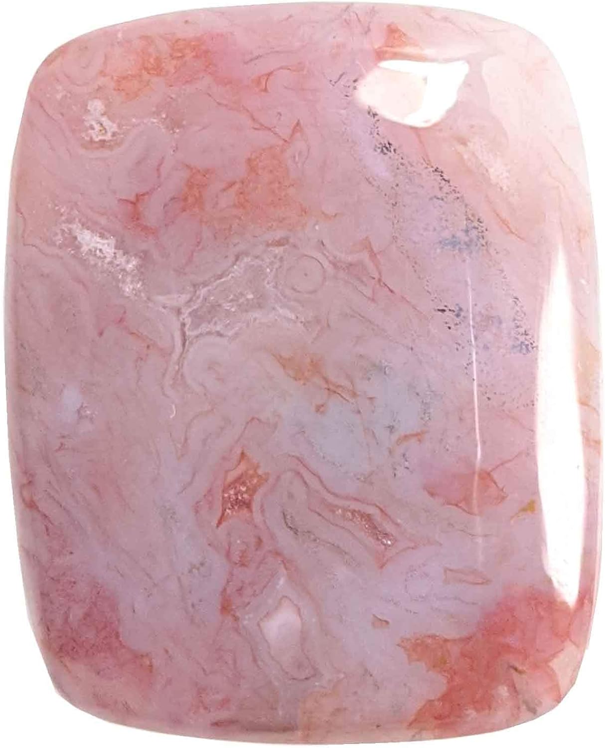 Amazon.com: Natural Pink Moss Agate Cabochon,Rectangle Shape Pink Moss