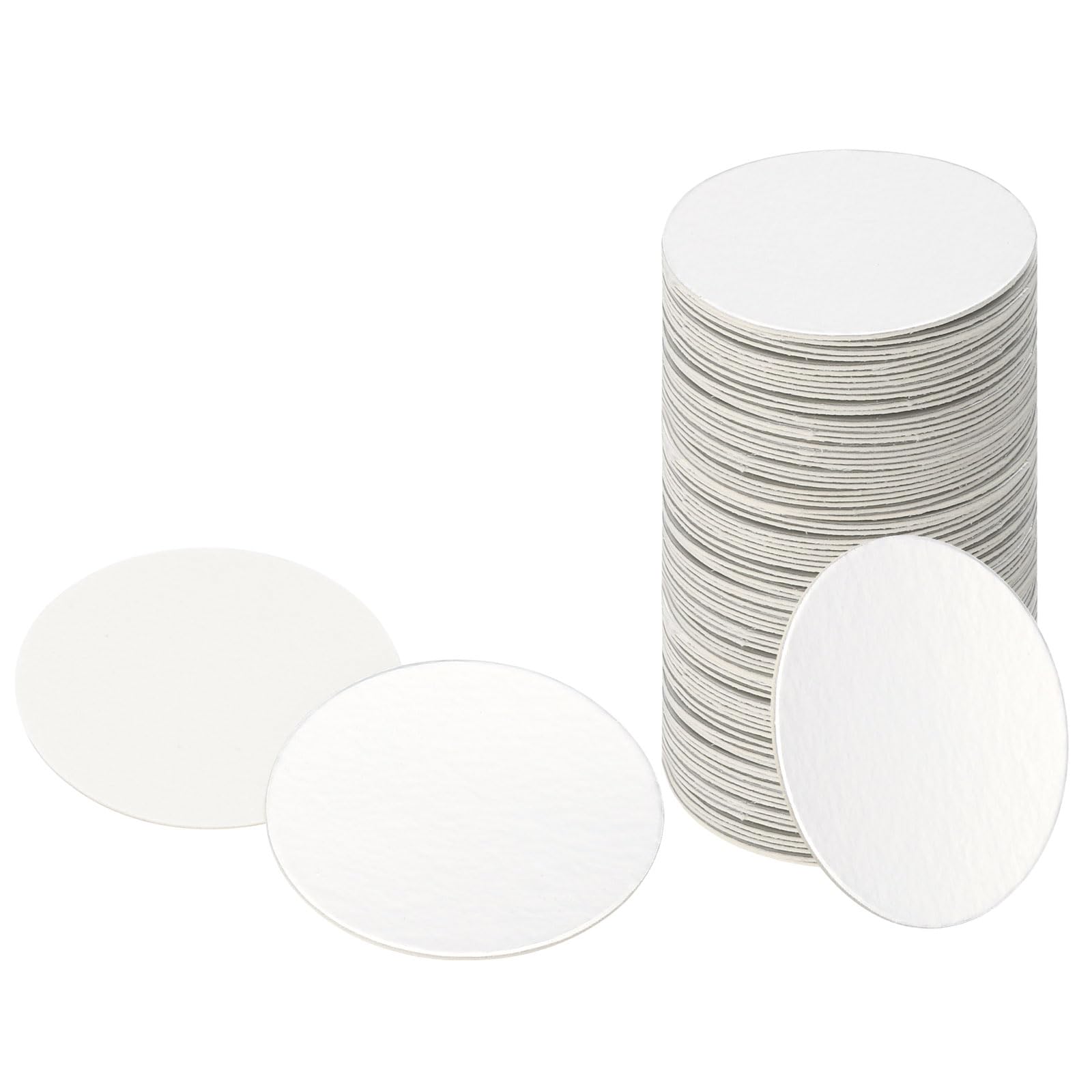 PATIKIL 38mm/1.5" Aluminum Foil Cap Liner, 200 Pack Resistant Tamper Induction Heat Sealer Sealing Liners for PE/HDPE Plastic Bottle Jar Lid