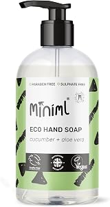 Miniml Hand Soap Wash Liquid 500ml Cucumber Aloe Vegan Cruelty Free