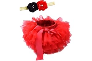 Happy Cherry Baby Girl's Tutu Skirt Tulle Princess Ballet Dress with PP Shorts Headband 0-3T