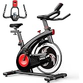 Exercise Bike,Stationary Bikes for Home - Adjustable Workout Bike, Professional Exercise Bikes for Home, Efficient Workout Bike with Smartphone Mount &amp; Digital Pulse Display