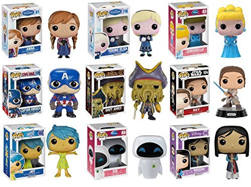 Funko POP! Disney Mystery Pack - 6 Random Funko POPs! All Disney! Will Vary and No Duplication!
