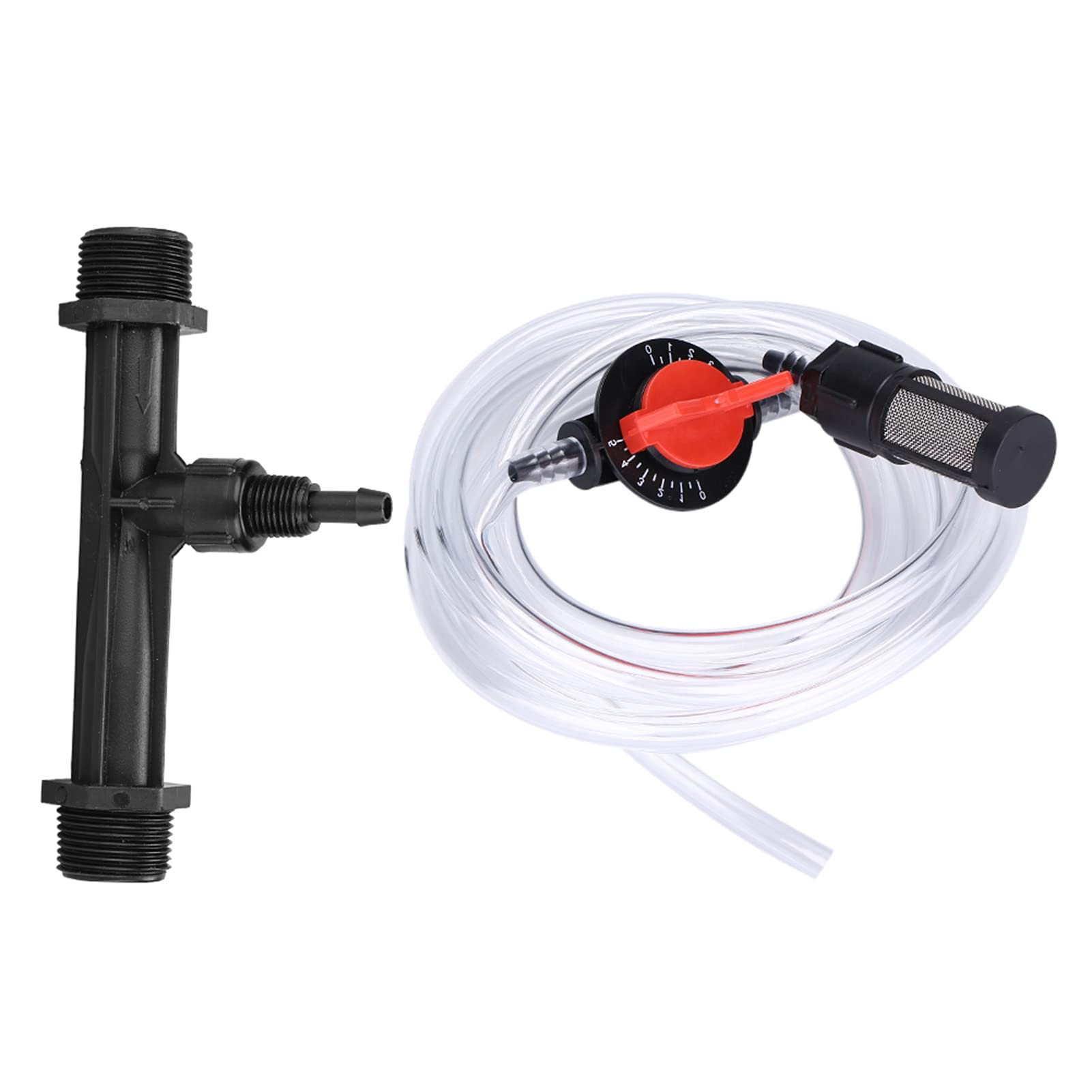 Garden Irrigation Device Kit, Include G3/4 Fertilizer Injector/Switch/Filter/Water Tube, Irrigation Fertilizer Siphon Injector Tool