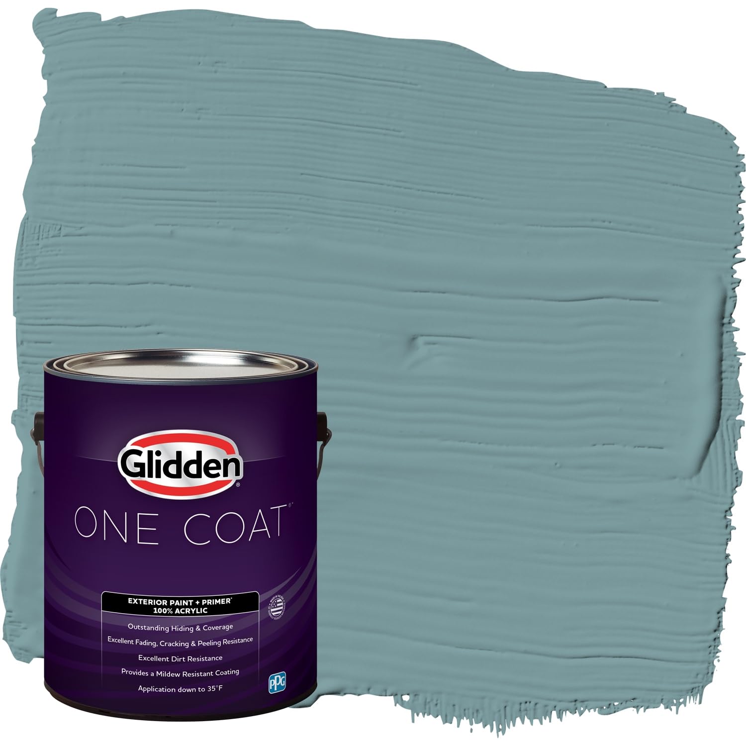Glidden Exterior Paint + Primer: Teal/Aqua Exterior