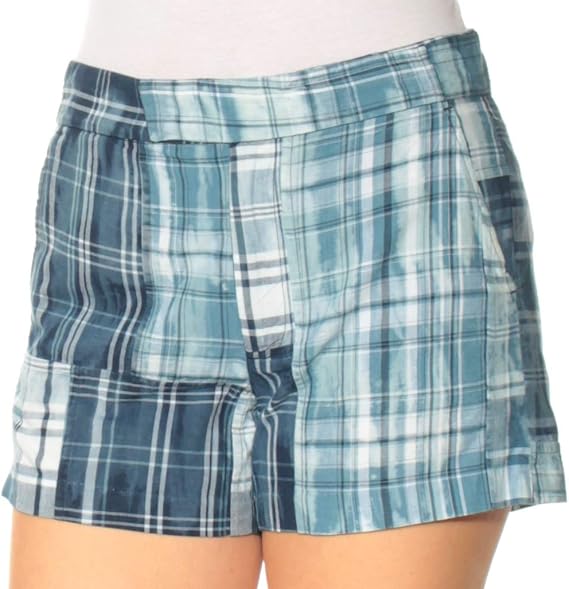 womens madras shorts