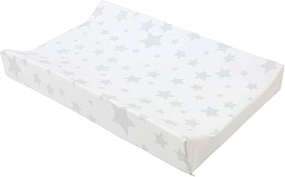 Babycurls Deluxe Anti-Roll Nappy Changing Mat Grey Stars 69x45x8cm