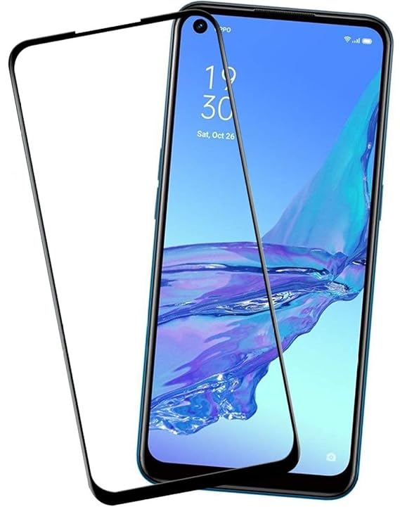 AKSHUD® Tempered Glass for Oppo A54 Screen Guard Full Amazon.in