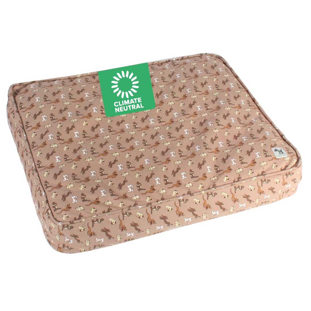 Molly Mutt Medium to Large Dog Bed Cover - Daysleeper Print - Measures 27”x36”x5’’ - 100% Cotton - Durable - Breathable - Sustainable - Machine Washable Dog Bed Cover