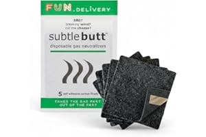 Fashion First Aid Women's Subtle Butt Disposable Gas Neutralizers 5 Pieces Set