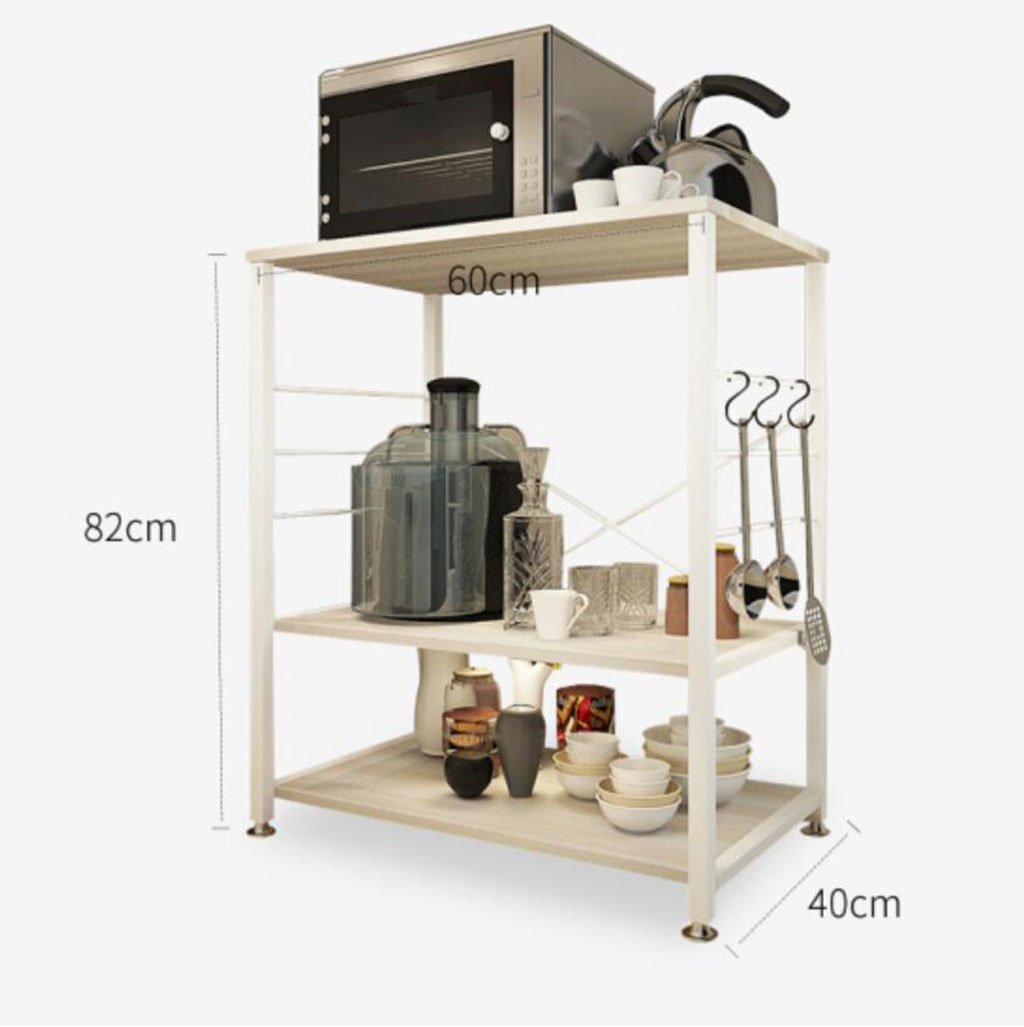 WYDM Mesa Auxiliar Creative C60 de Tres Niveles bastidores Estante ...