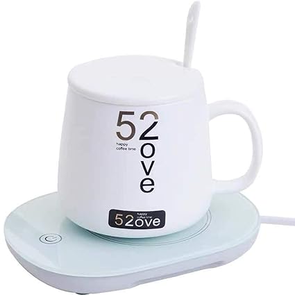 coffee warmer plate mug warmer electric for desk of home or office keep coffees and drinks warm 4 5 diameter wood coffee tea espresso amazon com au