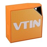 Vtin Cuber Waterproof Speakers Bluetooth 4.0 Speakers with 5W Audio Driver and IP67 Waterproof Design for iPhone and Other Smart Phones-Orange