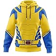 DenGJewe Unisex Adult Superhero Hood Pullover,Mens Long Sleeve Sweatshirt Hoodies with Pocket