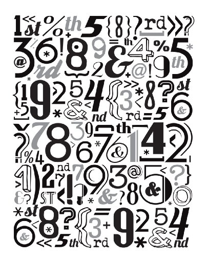 Hero Arts Number Pattern Cling Stamp