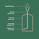 Bolsius Pillar Candles Dark Red 4-Pack 20 x 7 cm Unscented 75h view 2