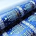 Hanukkah Gift Wrap in Assorted Designs - 3 Rolls Total 150 sq.ft. (Deep Blue)