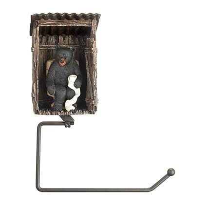 Amazon Com Rox Luxury House Bear Outhouse Toilet Paper Holder