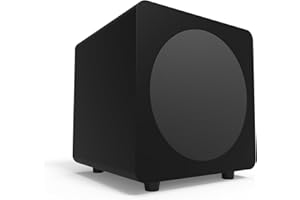 Kanto sub8 Powered Subwoofer – 8” Paper Cone Driver — Powerful Bass Extension – Matte Black