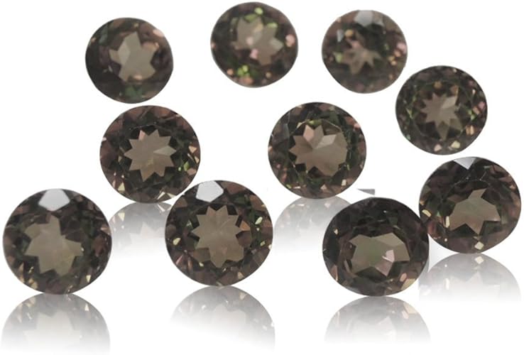 Amazon Be Youグレー天然ブラジルスモーキークォーツaaa品質2 25 Mmカットラウンドloose宝石 ジュエリー 通販