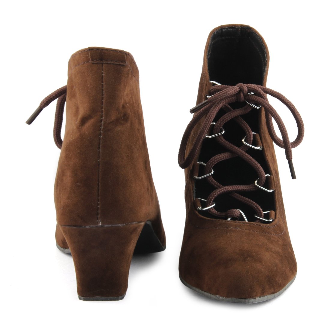 cute fashion dark brown boots