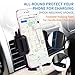 ICCKER Car Phone Mount - Fabulous Simple Convenient Universal Full 360° Rotation Adjustable Smartphone Car Air Vent Holder Cradle with One Touch Design, Black