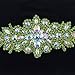 1 Pc Gleaming Wedding Applique Crystal Rhinestone Trim Ribbon Sash/Bridal Applique