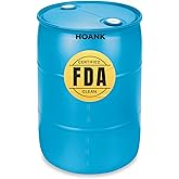 30 Gallon Blue Water Barrel | Solid Mold |2 Inch Bung Holes, Good for Long Term Drinking Water Use | BPA Free. Made in USA