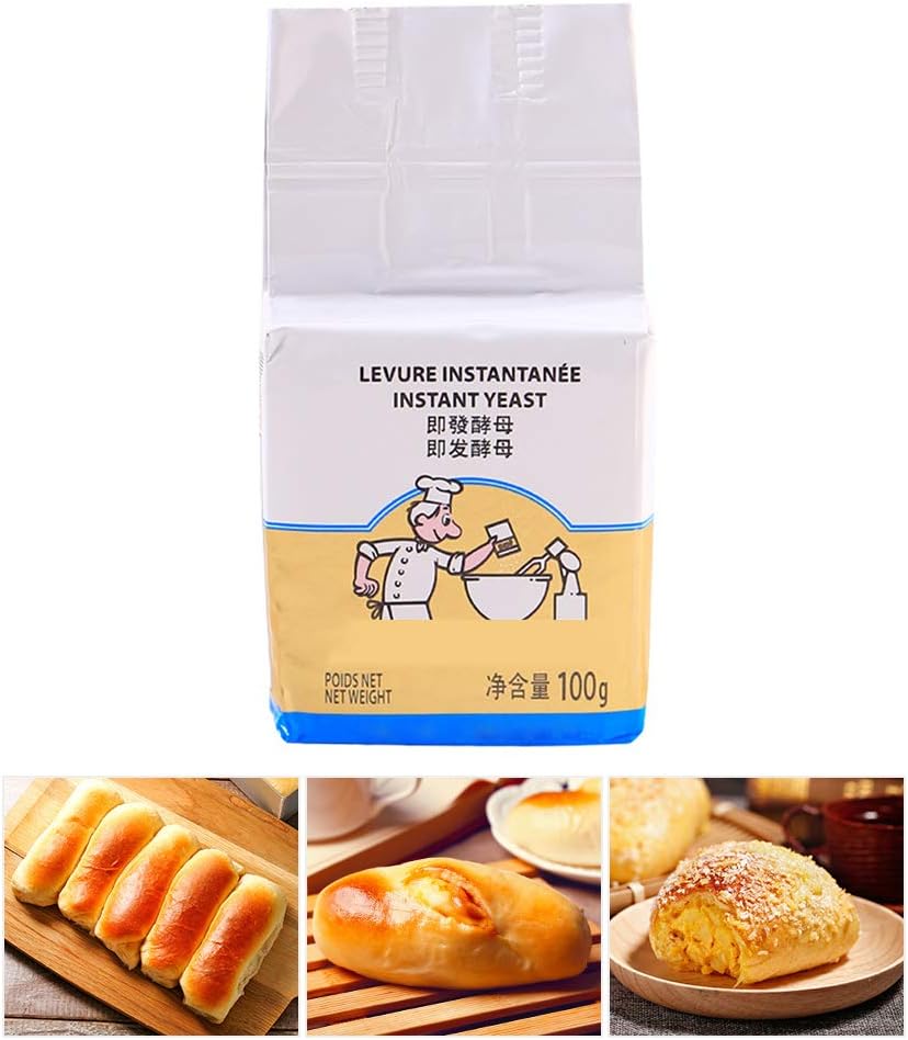 Levure Seche Active Levure De Boulanger Fournitures De Cuisson Haute Tolerance Au Glucose Fournitures De Cuisine Levure De Boulangerie Pour Pain Gateau Muffin Levure A Pain Haute Capacite 100g Cuisine Et Maison