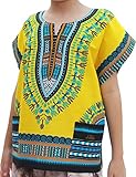 Raan Pah Muang RaanPahMuang Childs Unisex African Dashiki Kaftan Shirt - XS To L - All Colours