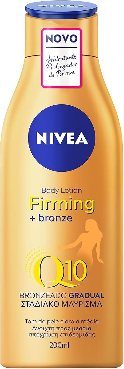 Nivea Q10 Firming Bronze Body Lotion 200ml Gradual Tan Moisturiser