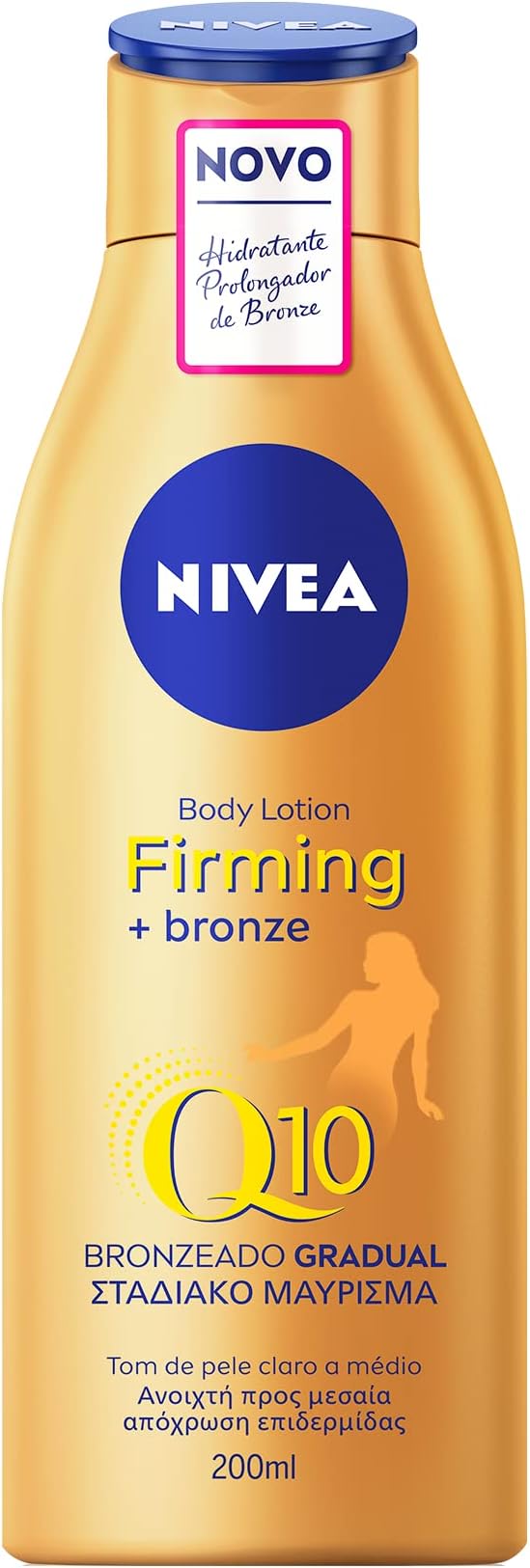 Nivea Q10 Firming Bronze Body Lotion 200ml Gradual Tan Moisturiser
