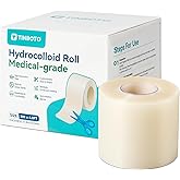Hydrocolloid Roll for Wound Care, Hydrocolloid Bandages with Self-Adhesive, Cut-to-Size Patch Bandages, Ultra Absorbent, Waterproof, First Aid Kit Essential (2IN*4.8FT)