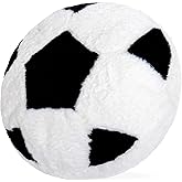 Wepop 18in Fluffy Soccer Pillow, Soft Soccer Pillows, Sports Ball Pillow Stuffed Plush Toy Room Decoration and Gifts for Kids, Boys, Girls, Soccer Fans