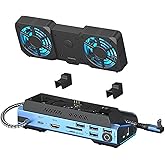 14-in-1 Docking Station for Steam Deck, ROG Ally X & Legion Go, Dual Cooling Fan USB C Docking Station with HDMI 4K 60Hz, 1000Mbps, 4*USB 3.0, USB C 100W PD, SD TF Slot