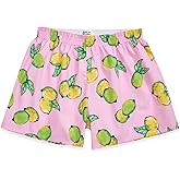 Cinvik Boxers for Women Shorts Pj Boxer 100 Cotton Gingham Ladies Boxers Print Y2k Checkered Striped Shorts Plaid Camo Pjs