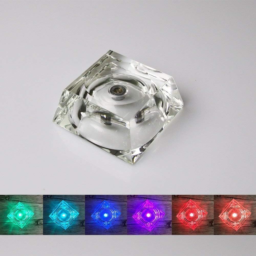 3D Crystal Ball with Solar System model and LED lamp Base Clear 80mm (3.15 inch) Solar System Crystal Ball, Best Birthday Gift for Kids, Teacher of Physics Classmates Kids Gift (Crystal ball stand)