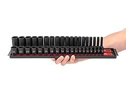 TEKTON 3/8 Inch Drive 12-Point Impact Socket Set