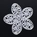 Whitelotous Cutting Dies Cut Dies Stencil Metal Template Mould for DIY Scrapbook Album Paper Card (4 Size Flower)