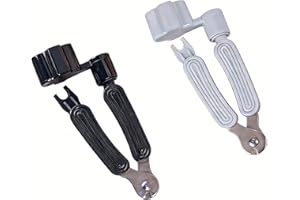 YIMOYIYA 2PCS Guitar String Winder Cutter and Bridge Pin Puller 3 in 2 Guitar Repair Tool