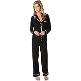 Eberjey Gisele Classic Women's Pajama Set | Long Sleeve Shirt + Long Pants