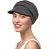 Yuest Chemo Headwear Hair Loss Caps for Women Cancer,Womens Newsboy Hats