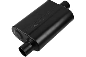 Flowmaster Super 44 Series Chambered Muffler – 2.50” - Offset In/Center Out – Aggressive Sound – 16 Gauge Aluminized Steel - For Classic & Late Muscle Cars, Street Rods, Trucks, SUVs (942546)