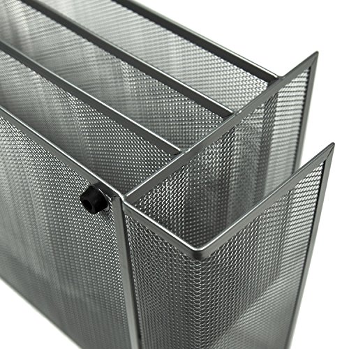 image for YIMU 4-Tier Mesh Desk Sorter Stackable File Tray with 2 Side Trays, (S