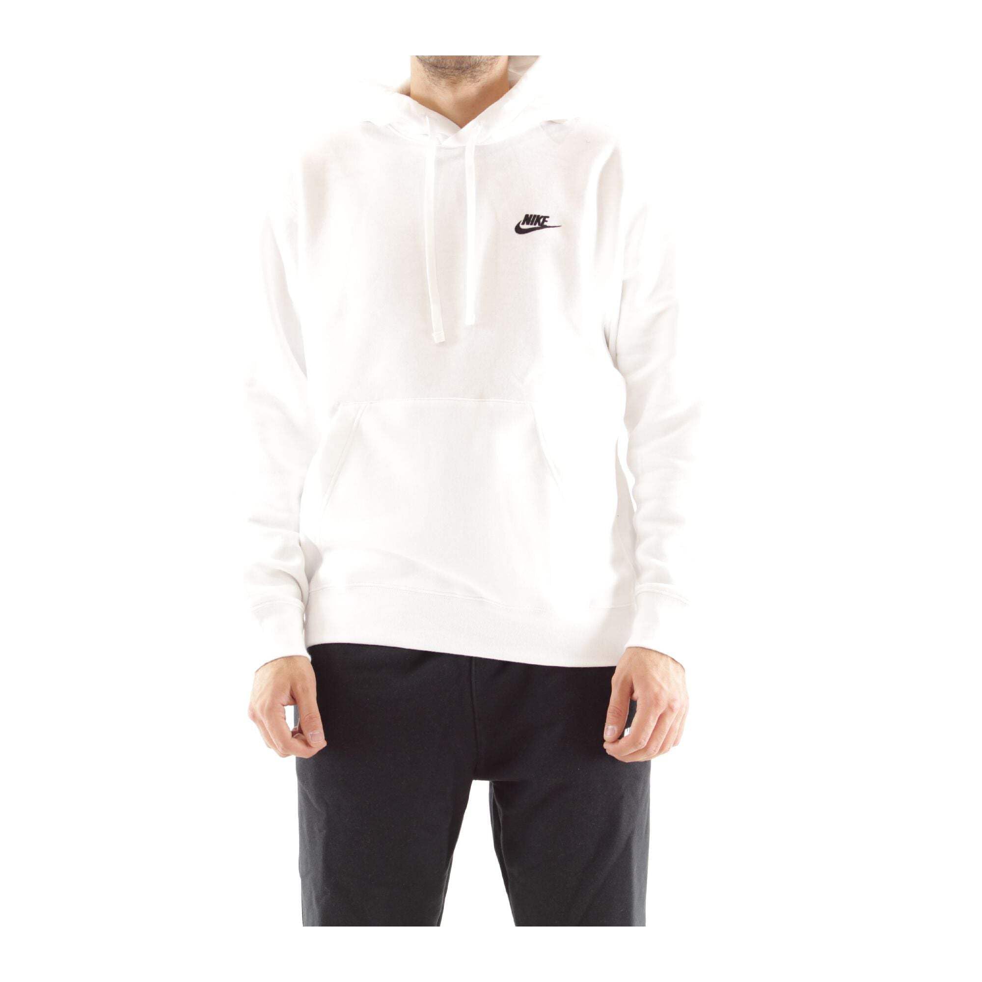 Nike Pull Over Hoodie, White/White/Black, 4X-Large