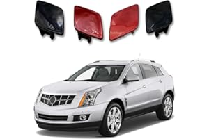 AUPSPUD Front Bumper Headlight Washer Nozzle Cover Cap For Cadillac SRX 2010 2011 2012 2013 2014 2015 2016 25928248, 25928247 (Unpainted, Left)