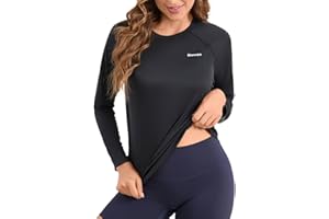 Eteoepo Rash Guard for Women UPF 50+ Long Sleeve Shirts Surfing Swimming Tops Lightweight