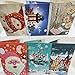 Aolvo 25 in 1 DIY Christmas Greeting Card Diamond Painting, Creative Manual 3D Diamond Painting Full Drill Cartoon Santa Claus Postcard Kits for Festive Birthday New Year Gift