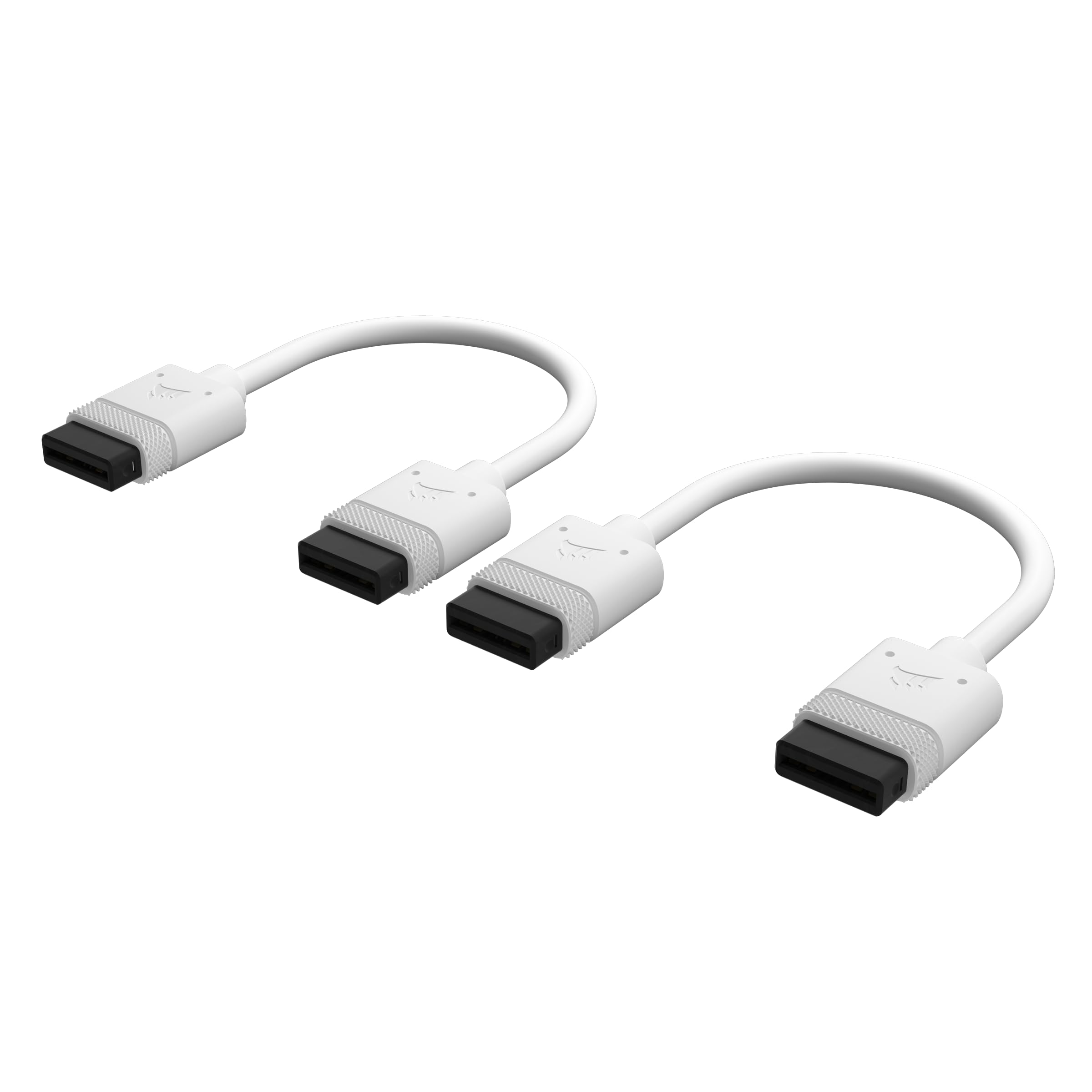 Corsair iCUE LINK Cables - 2x 100mm Straight - White