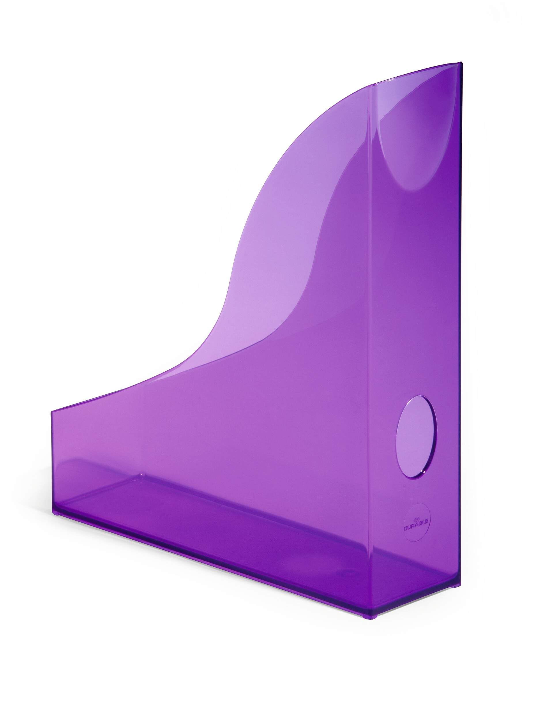 Durable Basic Magazine File - Translucent Purple
